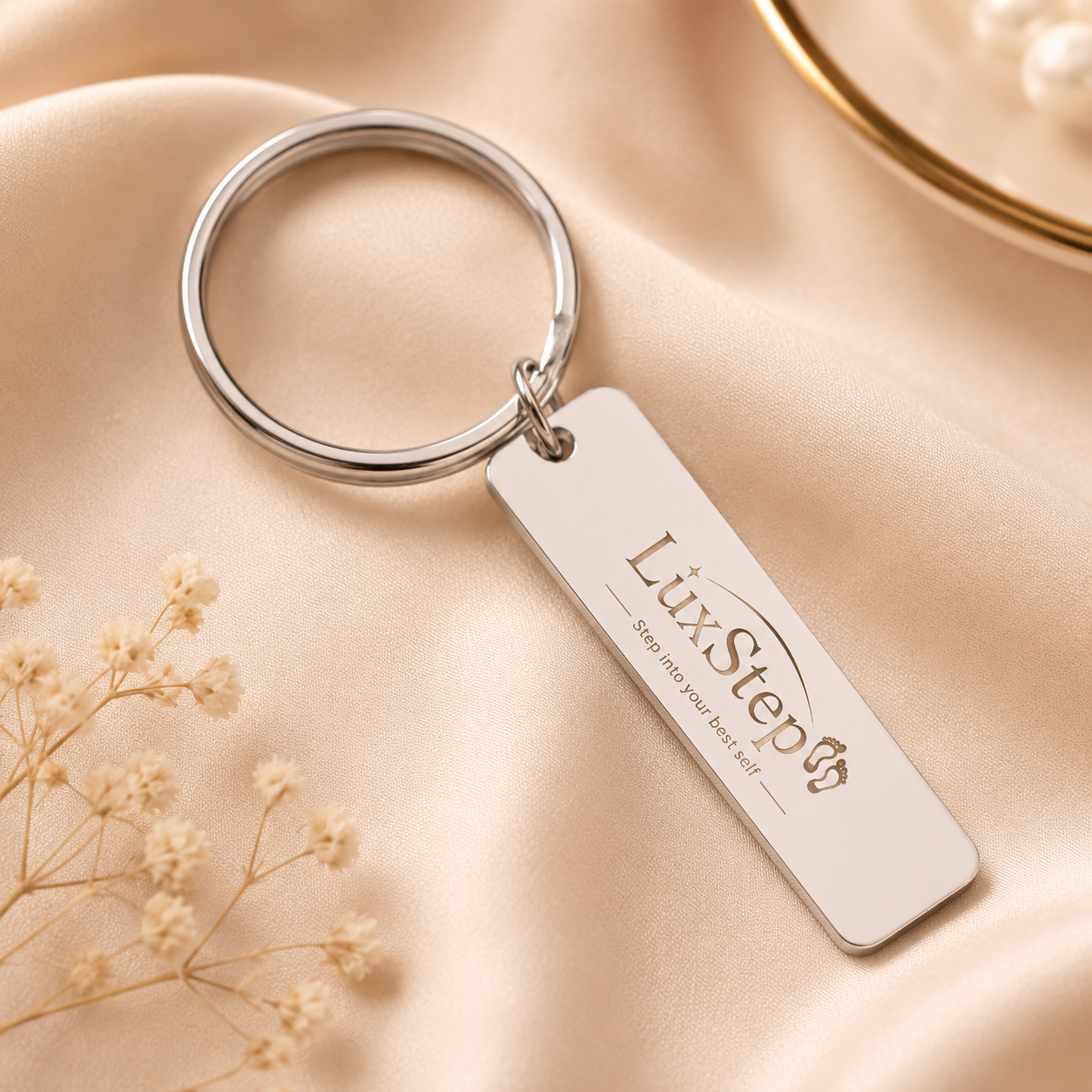 LuxStep™ Premium Metal Keychain