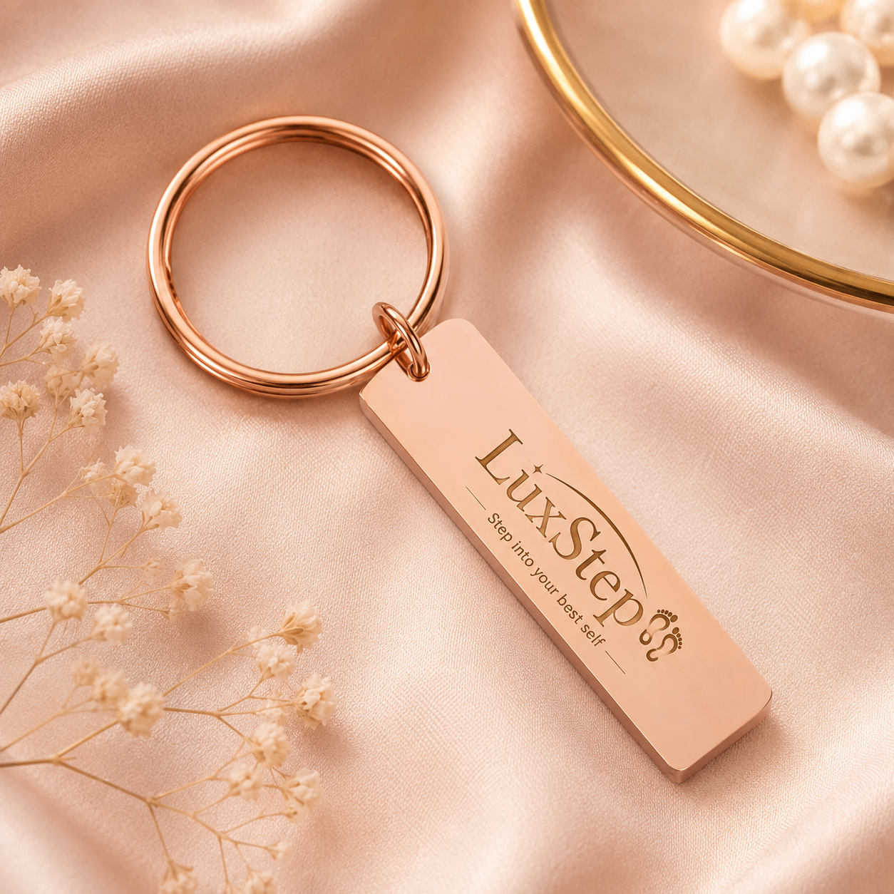 LuxStep™ Premium Metal Keychain