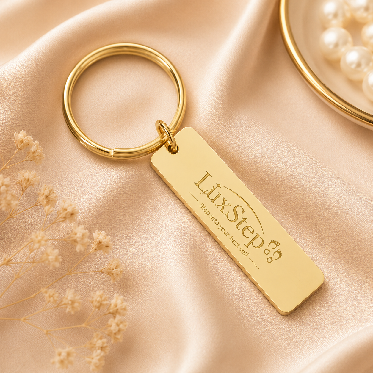 LuxStep™ Premium Metal Keychain